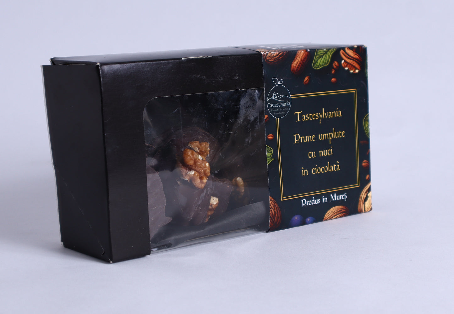 Prune umplute cu nuci în ciocolată 250g